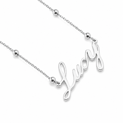 Ivara | Gold Plated Personalised Single Name Necklace