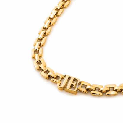 Venus | Gold Plated Initial Choker Necklace