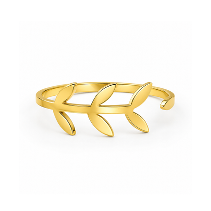 Verdant | Gold Plated Vine Leaf Ring
