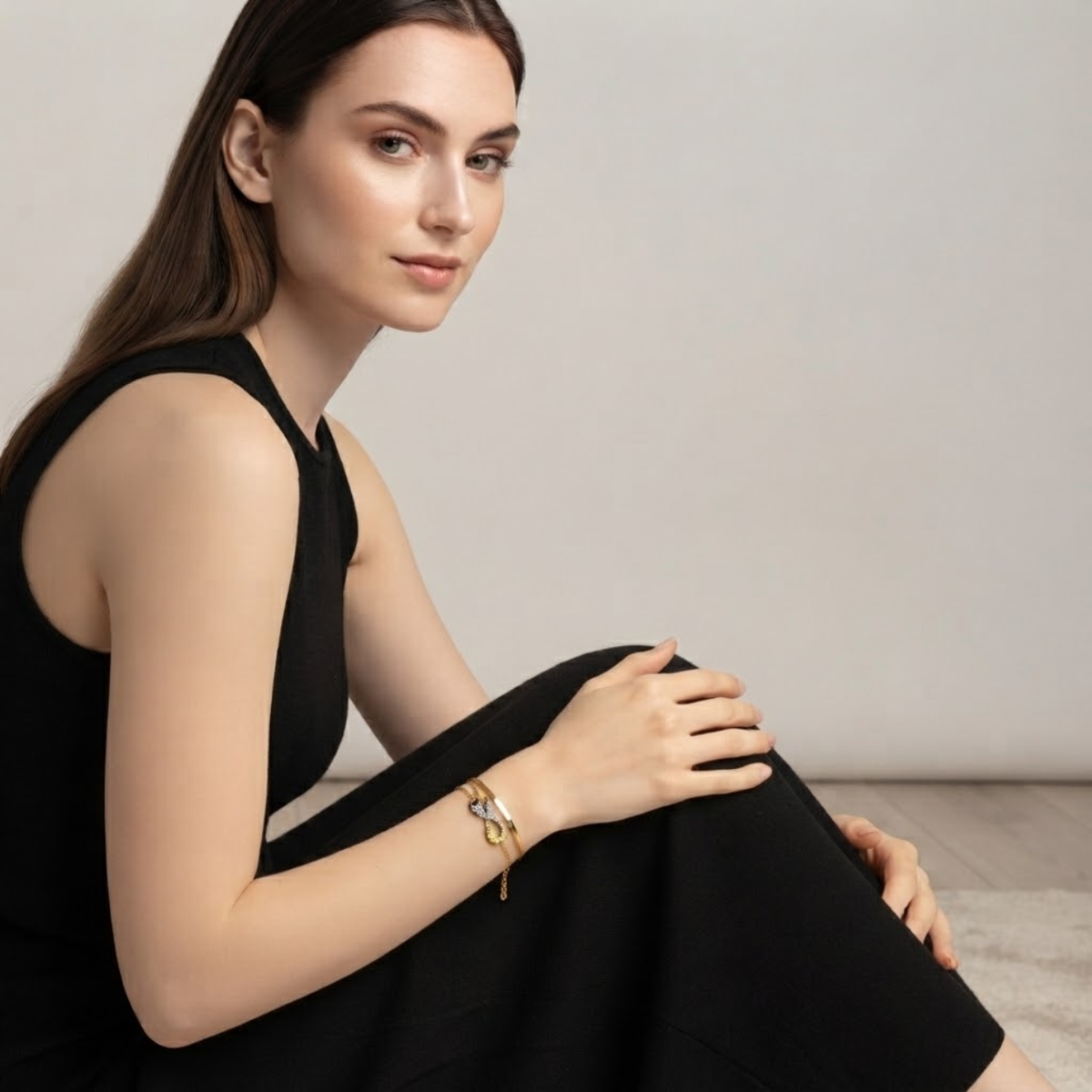 Claudia | Gold Plated Serpent Layered Bracelet