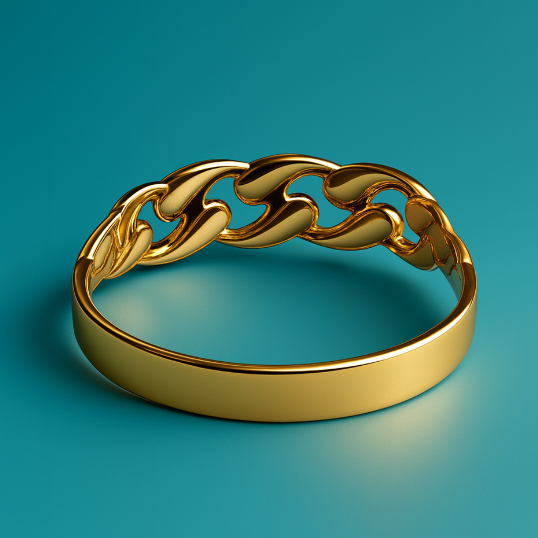 Olivia | 18K Gold-Plated Hollow Waterdrop Cuff Waterproof Bracelet Bangle