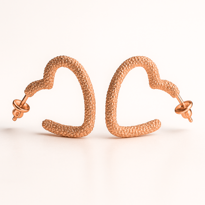 Malia | Gold (18K) Plated Heart Shaped Waterproof Hoop Earrings