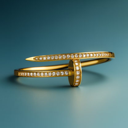 Nicolette | 18K Gold Plated Nail Waterproof Bracelet Bangle