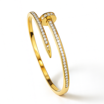 Nicolette | 18K Gold Plated Nail Waterproof Bracelet Bangle