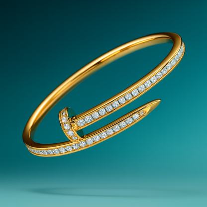 Nicolette | 18K Gold Plated Nail Waterproof Bracelet Bangle