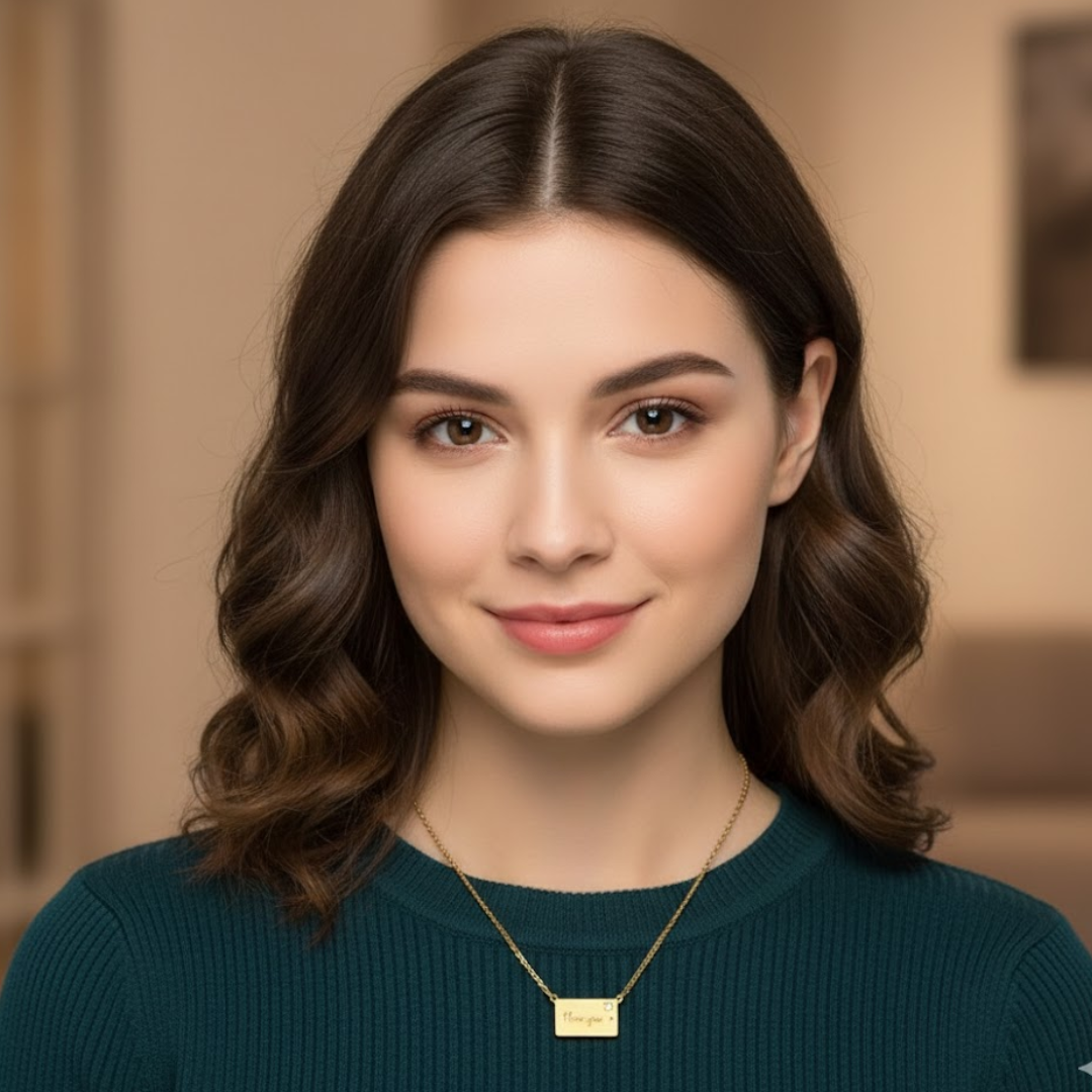 Deena | Gold Plated Photo Frame Locket Necklace