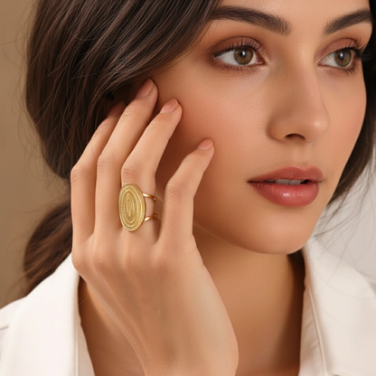 Penelope | Gold Plated Bohemian Resizable Ring