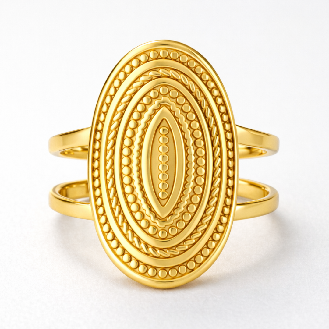 Penelope | Gold Plated Bohemian Resizable Ring