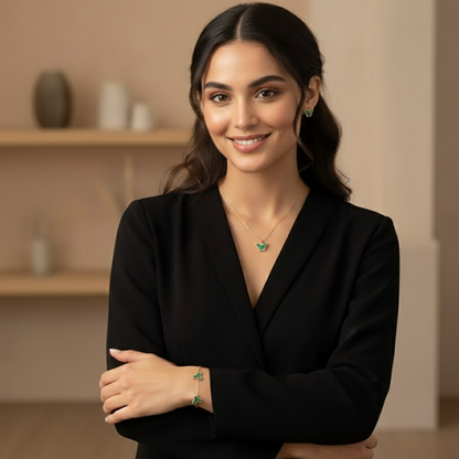 Kesia | Gold Plated Butterfly Stud Earrings