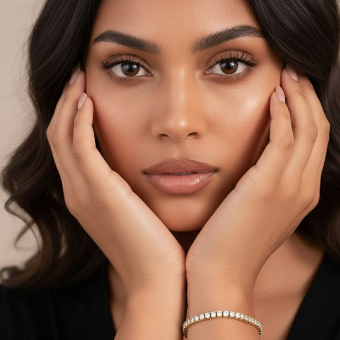 Dana | Gold Plated Lux Tennis Bracelet
