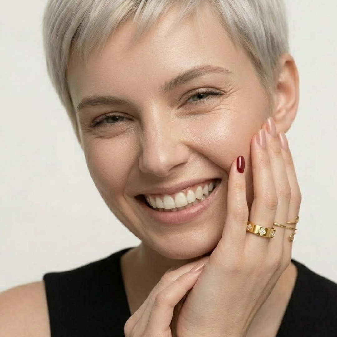 Viana | Gold Plated Four-Leaf Clover Ring