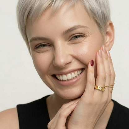 Viana | Gold Plated Four-Leaf Clover Ring