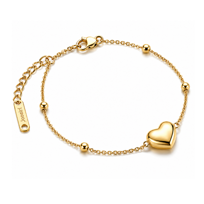 Chiara | Gold Plated Mini Luxe Heart Bracelet