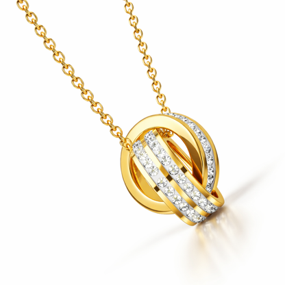 Giorgio | Gold Plated Double Interlocking Circles