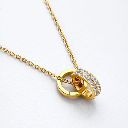 Giorgio | Gold Plated Double Interlocking Circles