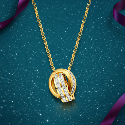 Giorgio | Gold Plated Double Interlocking Circles