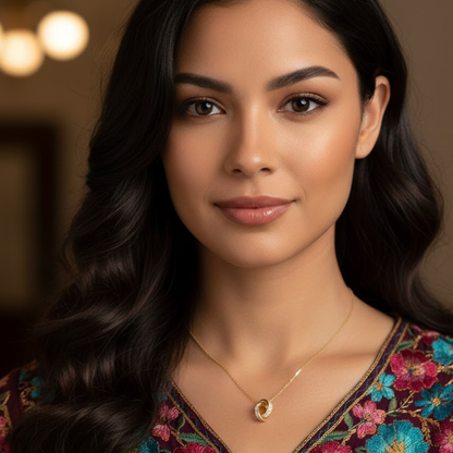 Giorgio | Gold Plated Double Interlocking Circles