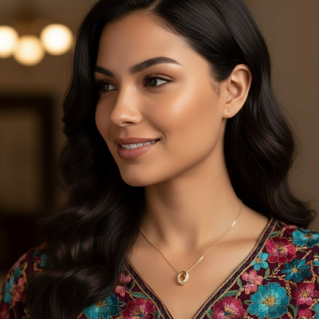 Giorgio | Gold Plated Double Interlocking Circles