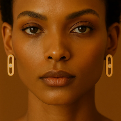 Alaska | 18K Gold Plated Uno Geometric Ball Waterproof Stud Earrings