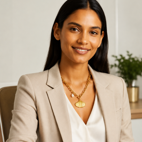 Lumera | Gold Plated Pearl Charm Necklace