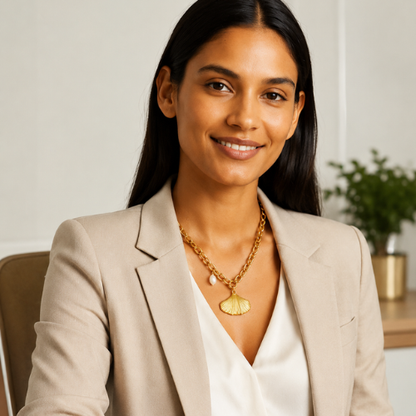 Lumera | Gold Plated Pearl Charm Necklace