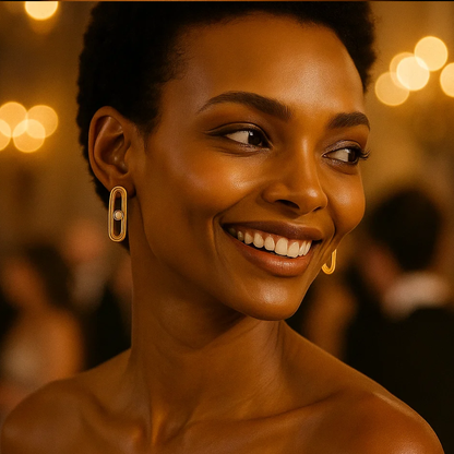 Alaska | 18K Gold Plated Uno Geometric Ball Waterproof Stud Earrings