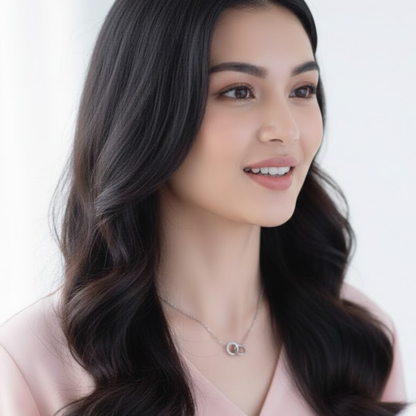 Leila | Gold Plated Double Interlocking Circles