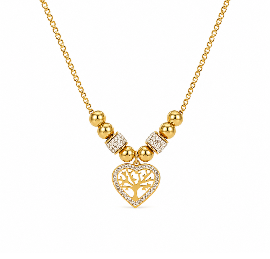 Lorraine | Gold Plated Tree of Life Necklace