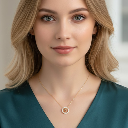 Aretusa | Gold Plated Double Interlocking Circles