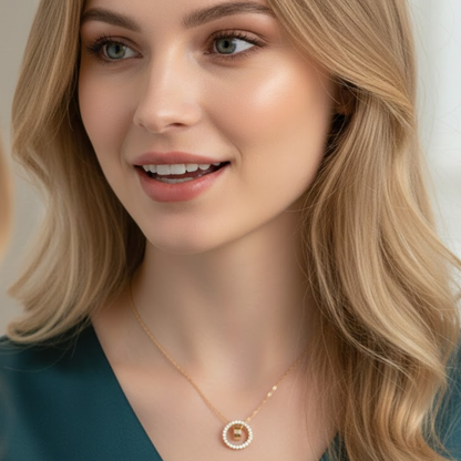 Aretusa | Gold Plated Double Interlocking Circles