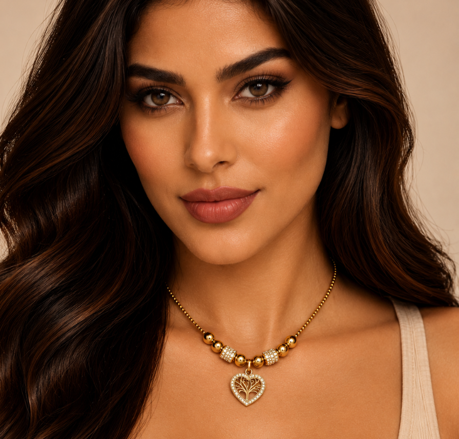 Lorraine | Gold Plated Tree of Life Necklace