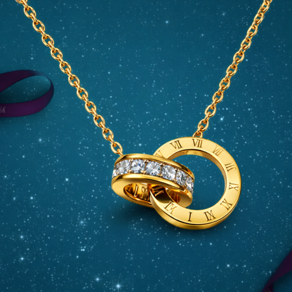 Evelina | Gold Plated Double Interlocking Circles