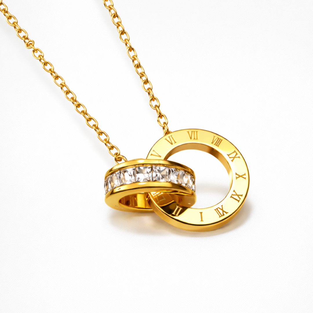 Evelina | Gold Plated Double Interlocking Circles