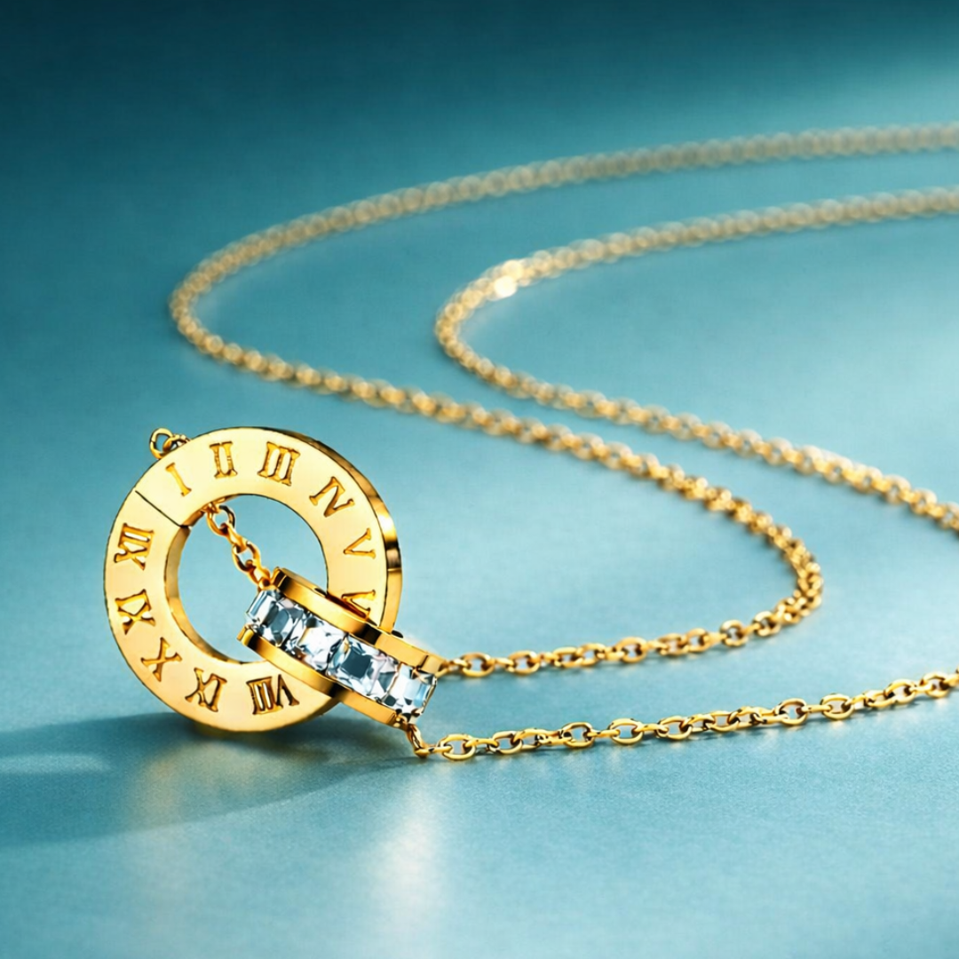 Evelina | Gold Plated Double Interlocking Circles