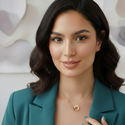 Evelina | Gold Plated Double Interlocking Circles