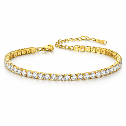 Dana | Gold Plated Lux Tennis Bracelet