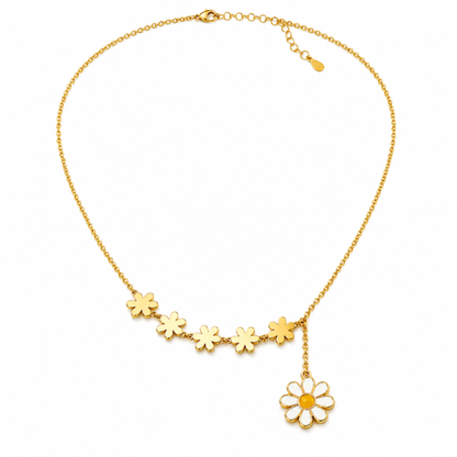 Daisy | Gold Plated Fiorella Drop Necklace