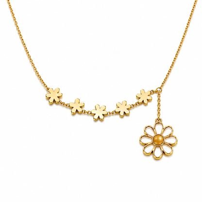 Daisy | Gold Plated Fiorella Drop Necklace
