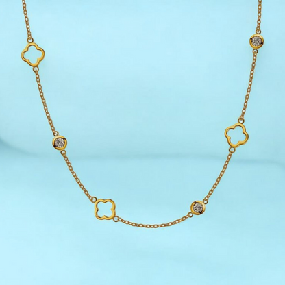 waterproof jewellery gold clover necklace waterproof personalised waterproof bracelet rosette style gold earrings 18k gold plated waterproof ring non tarnish gold chain stackable waterproof rings •  shower proof jewellery gym proof jeweller jewellery for sensitive skin (stainless steel benefit) can you wear gold plated jewellery in shower