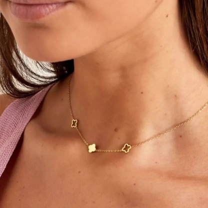 Elexia | Gold-Plated Four-Leaf Clover Pendant Necklace