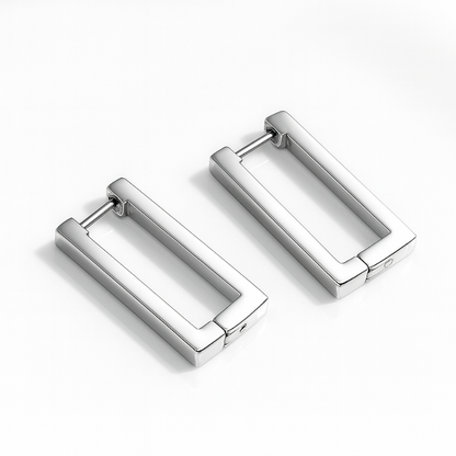 Carol | 18K Gold Plated Square Hoop Waterproof Earrings