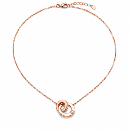 Lyra | Rose GoldPlated Double Interlocking Circles