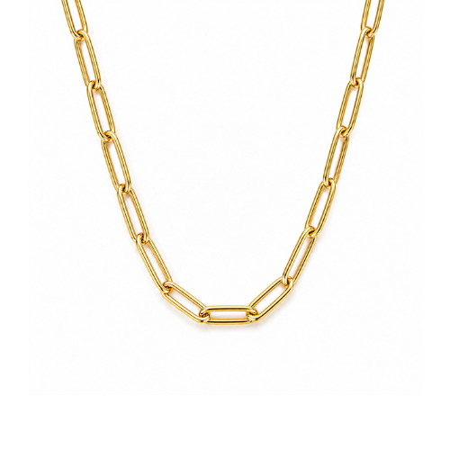 Nova | Gold Plated Paperclip Necklace