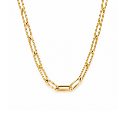 Nova | Gold Plated Paperclip Necklace