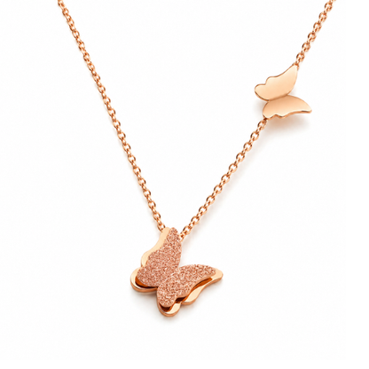 Sasha | Gold Plated Butterfly Charm Necklace