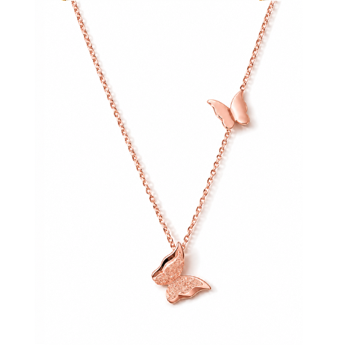 Sasha | Gold Plated Butterfly Charm Necklace