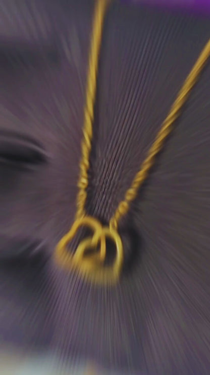 Leila | Gold Plated Double Interlocking Circles