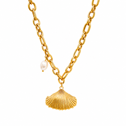 Lumera | Gold Plated Pearl Charm Necklace