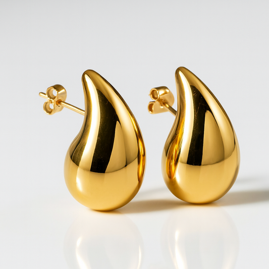 Celeste | 18K Gold Plated Waterdrop Stud Waterproof Earrings