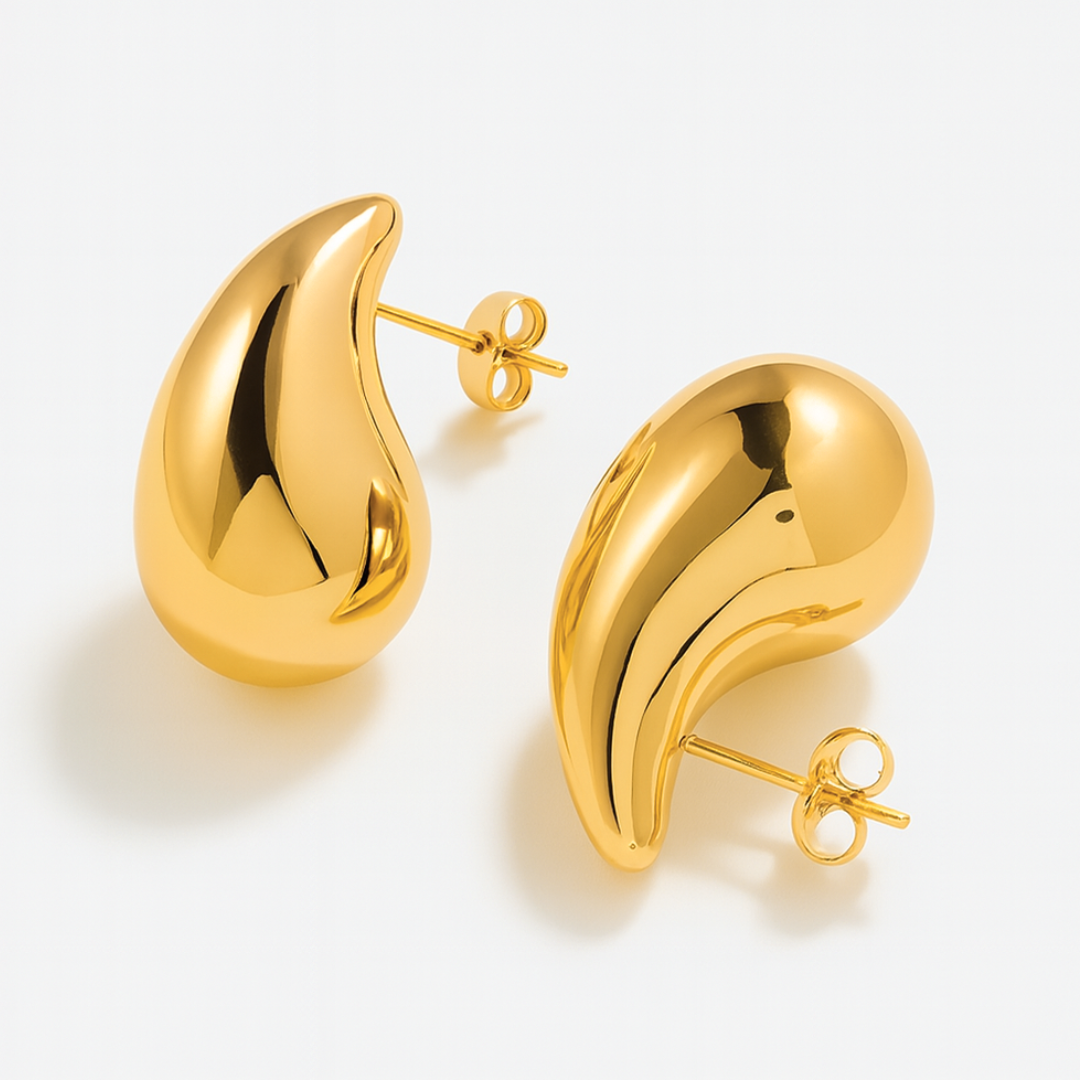 Celeste | 18K Gold Plated Waterdrop Stud Waterproof Earrings